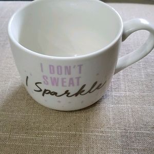 Coffee mug ☕ (I Don't Sweat, I Sparkle) New